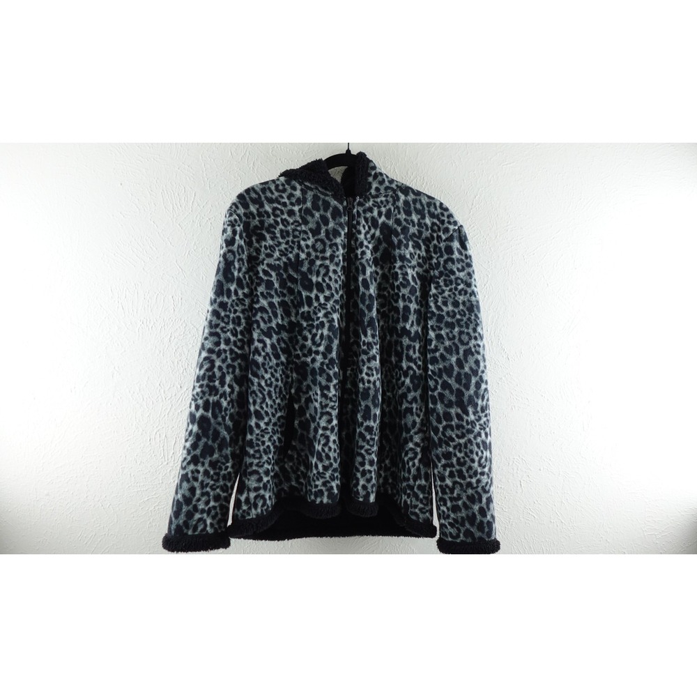 Faded Glory Women's ANIMAL PRINT  Full Zip Jacket XL‎